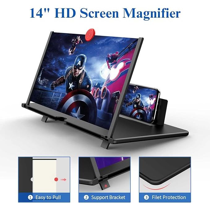 14" 3D HD Screen Magnifier for Smartphones