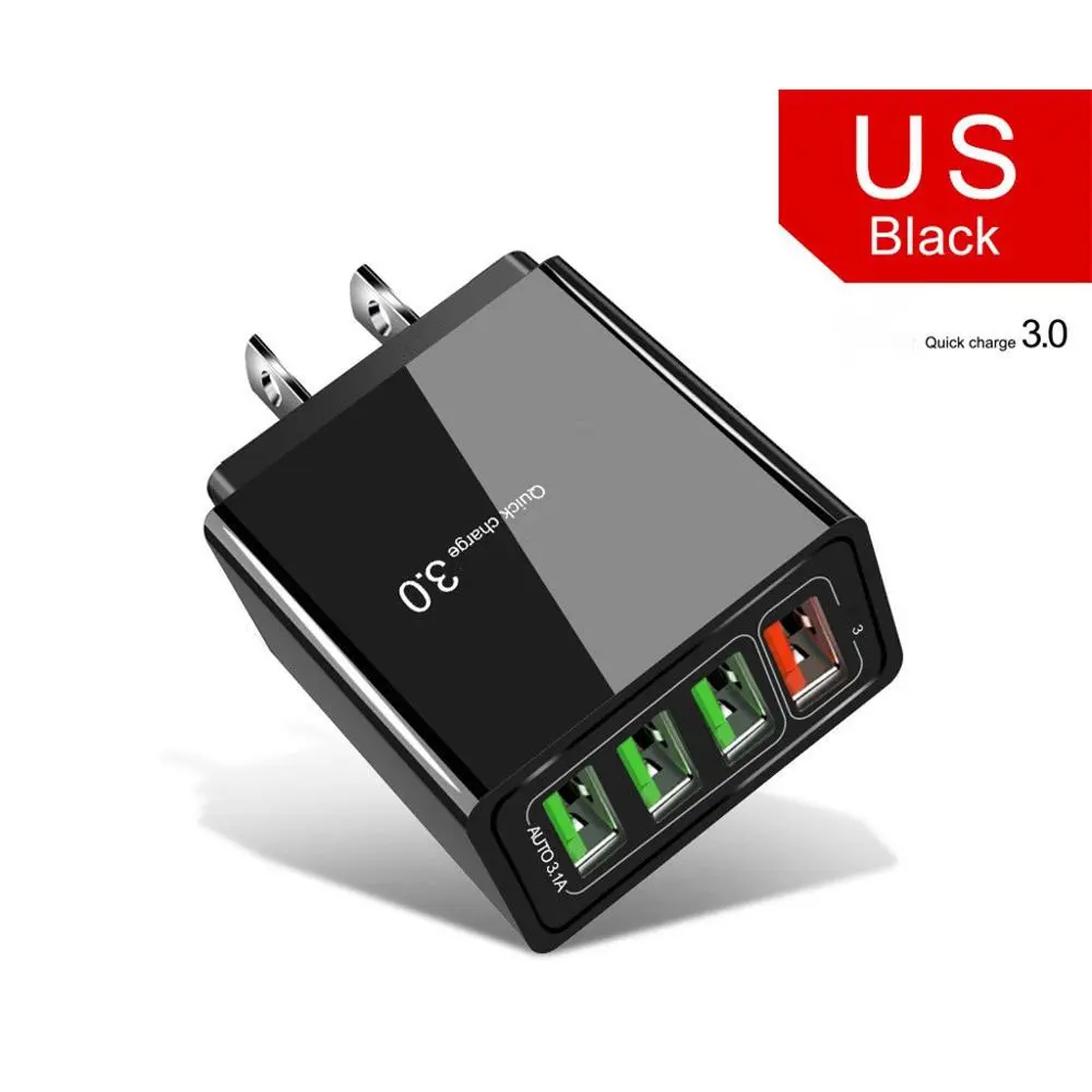 4-Port Fast Charging Universal Voltage Adapter