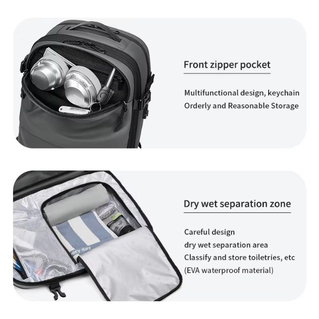 Vacuum Seal Travel Backpack (Black)