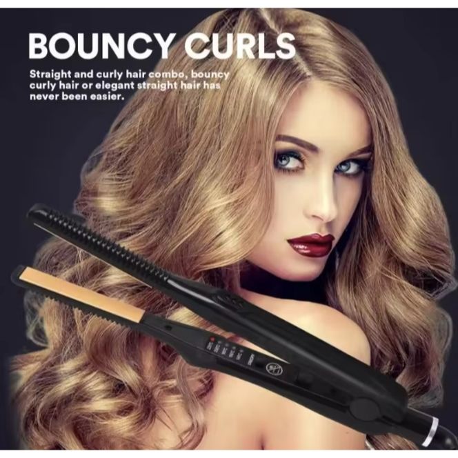 2-in-1 Straightener Curler