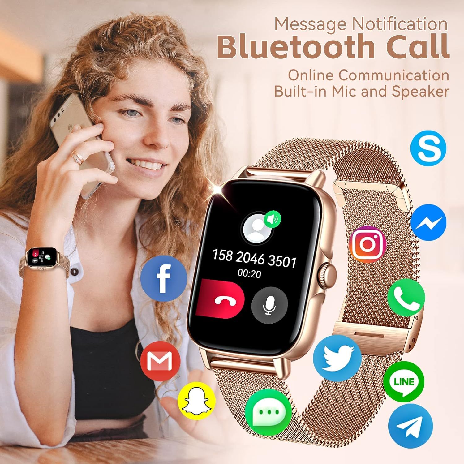 Smart Watch Android Phone 1.44"
