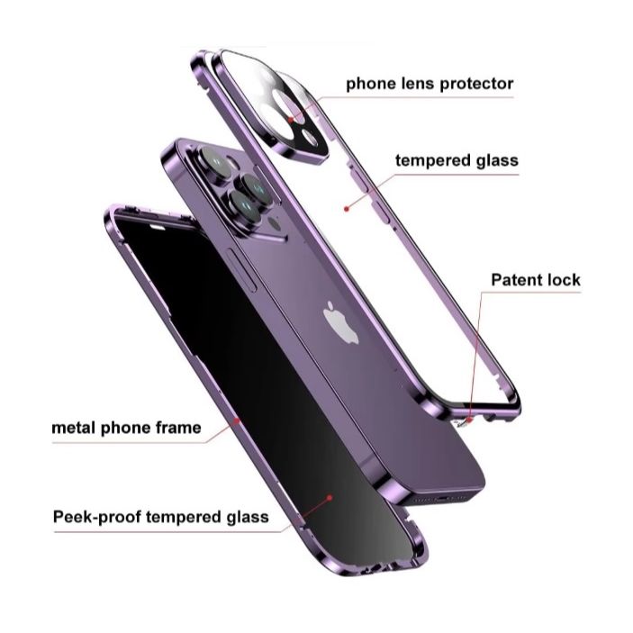 Magnetic Privacy Phone Case for i-Phone