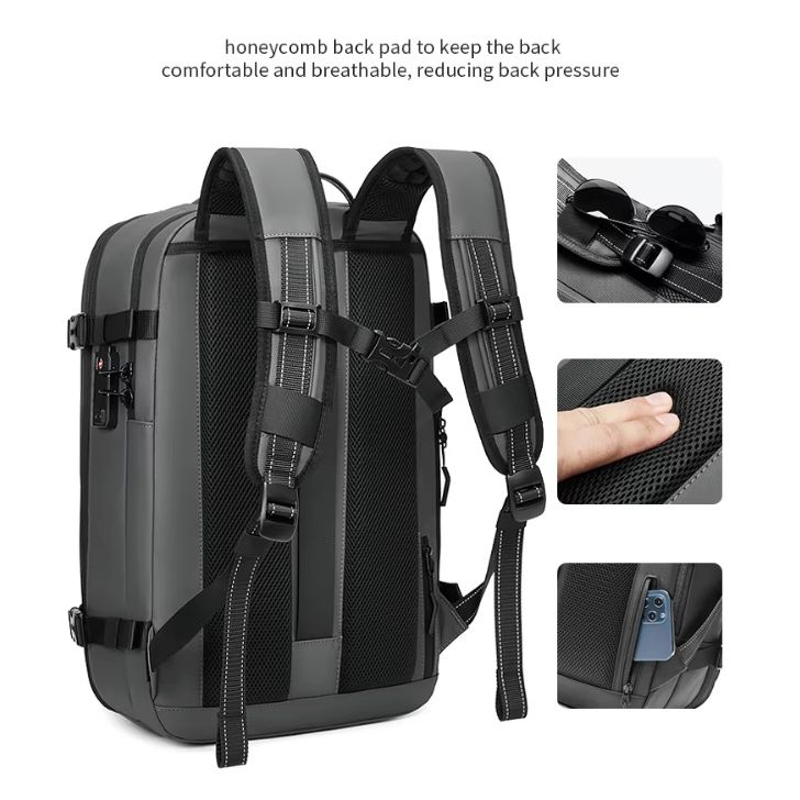 Vacuum Seal Travel Backpack (Black)