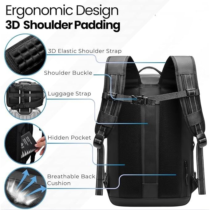 Vacuum Seal Travel Backpack (Black)