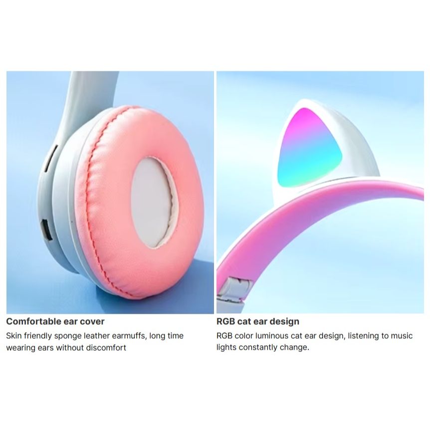 Cat-Ear Wireless Gaming Headset