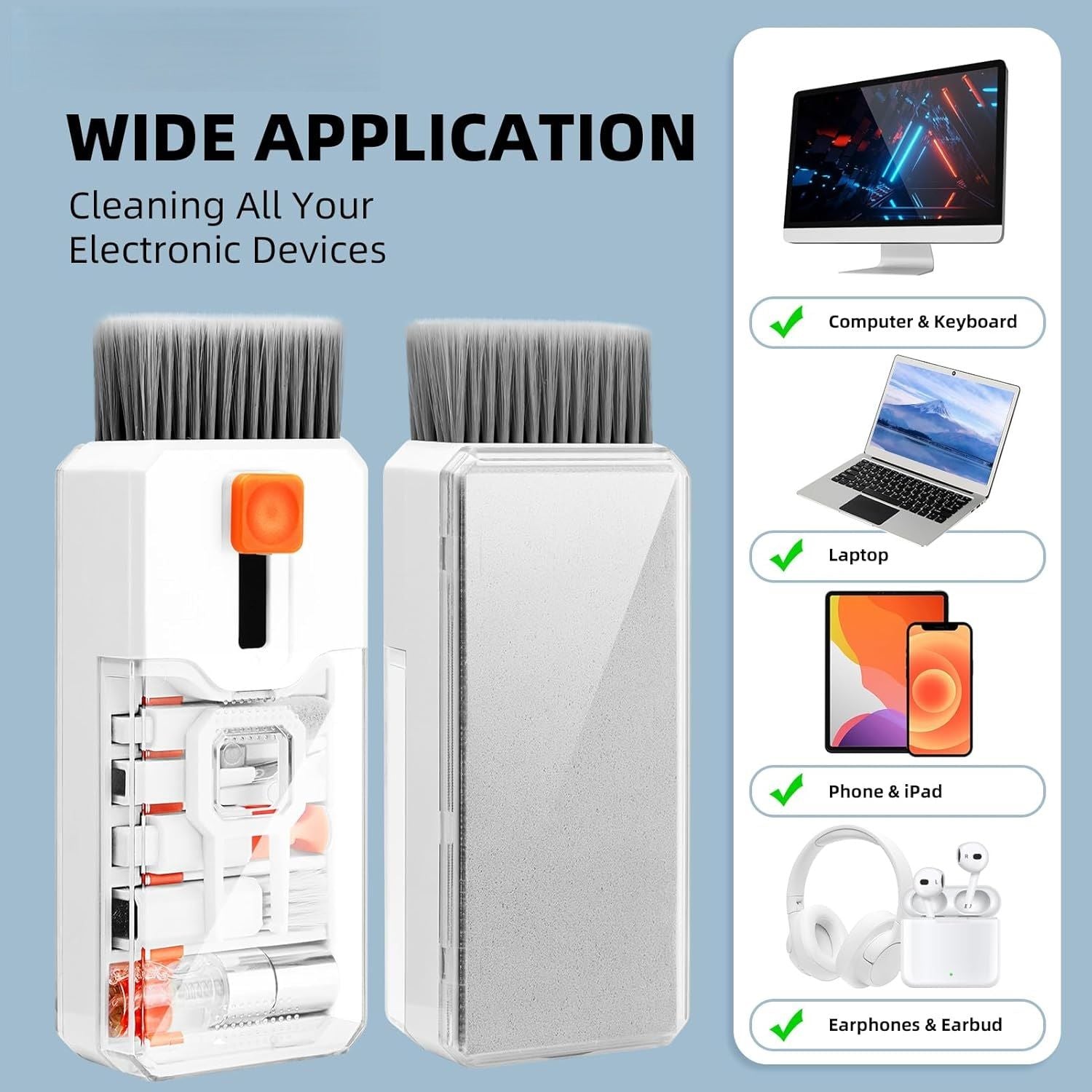 Multi-function Cleaning Toolset for Airpods and Laptop Keyboard