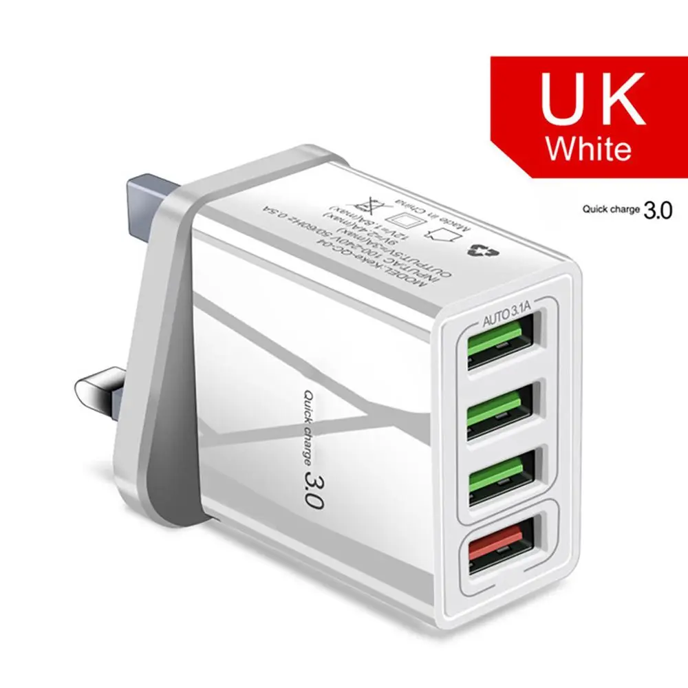 4-Port Fast Charging Universal Voltage Adapter