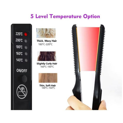 2-in-1 Straightener Curler
